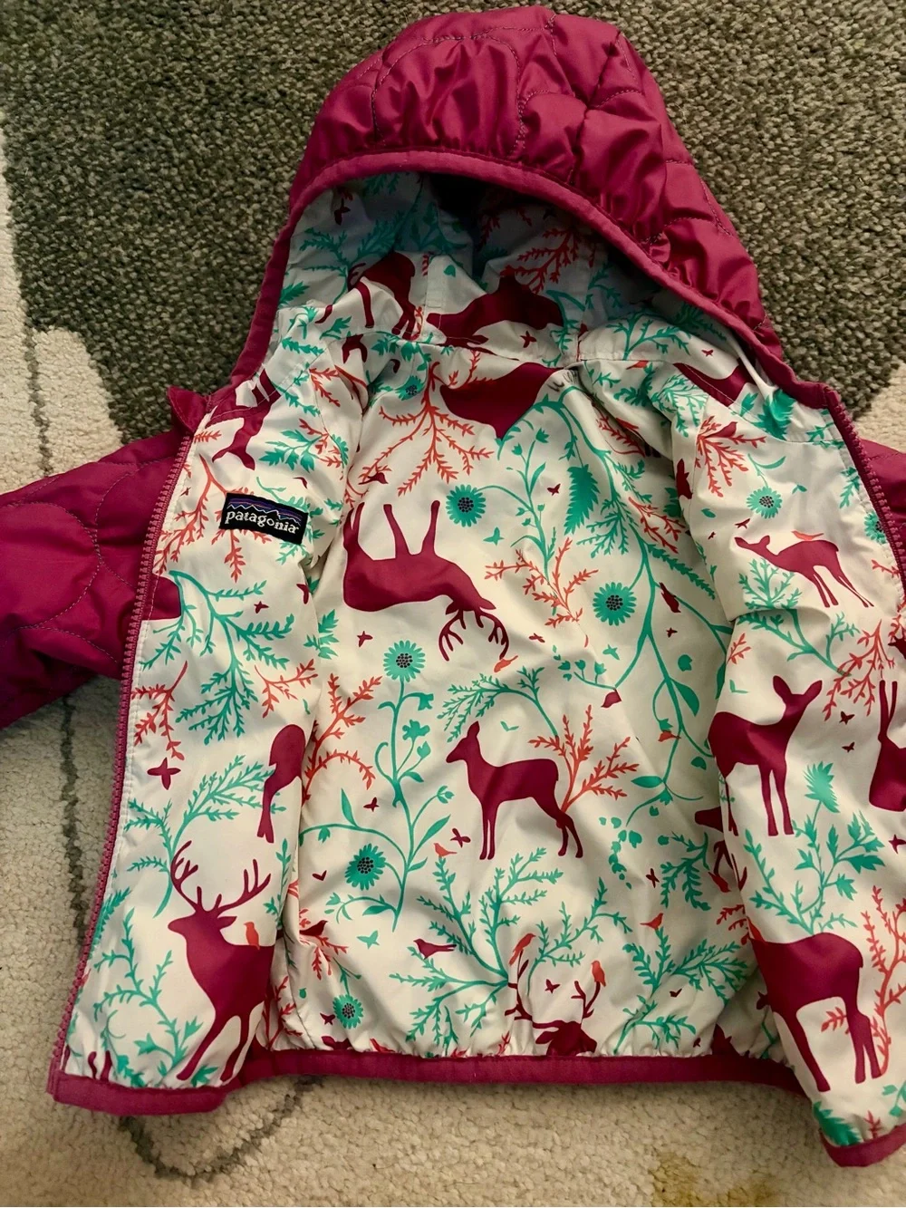 Patagonia Reversible Puff Ball Jacket 3-6 months